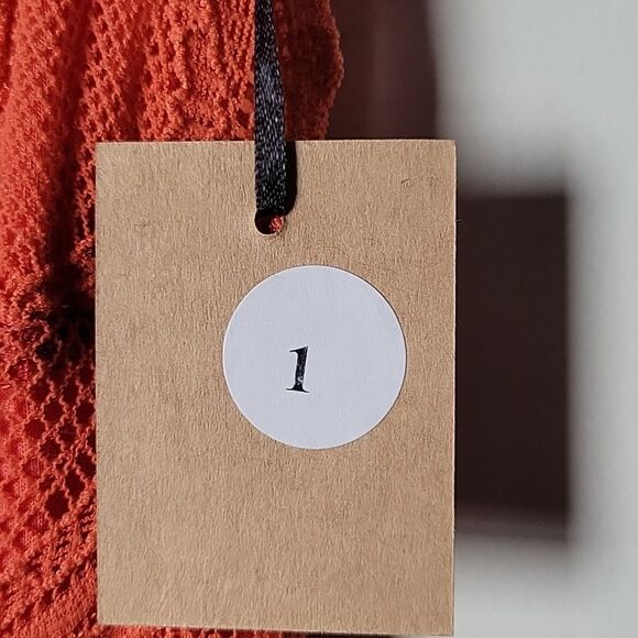 NWT NightCap Clothing XS/S Victorian Lace Orange Coral Caletto Maxi Long Dress - Picture 7 of 14